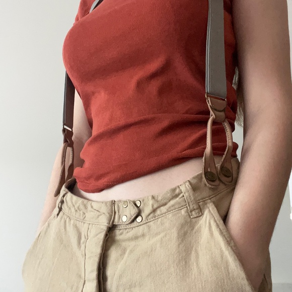 Maison Scotch "La Femme Selon Marie" Pants with Suspenders – Women's Petite - Picture 3 of 15